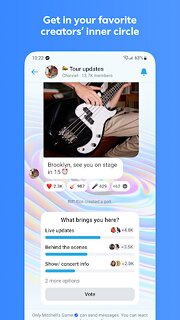 Snímek obrazovky aplikace Messenger