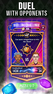 Snímek obrazovky aplikace Harry Potter: Puzzles & Spells