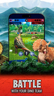 Snímek obrazovky aplikace Jurassic World Alive