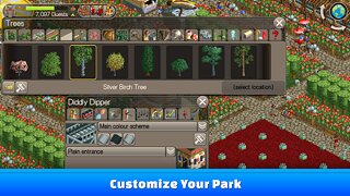 Snímek obrazovky aplikace RollerCoaster Tycoon® Classic