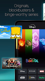 Snímek obrazovky aplikace Disney+