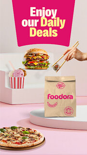 Snímek obrazovky aplikace foodora: Food & Groceries