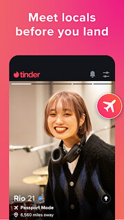 Snímek obrazovky aplikace Tinder