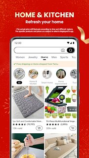 Snímek obrazovky aplikace Temu: Shop Like a Billionaire