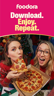 Snímek obrazovky aplikace foodora: Food & Groceries