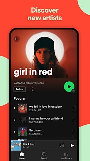 Spotify: Music and Podcasts - snímek obrazovky