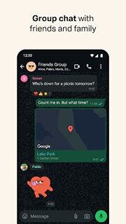 Snímek obrazovky aplikace WhatsApp Messenger
