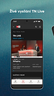 Snímek obrazovky aplikace TN.cz