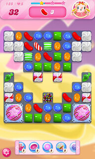 Snímek obrazovky aplikace Candy Crush Saga