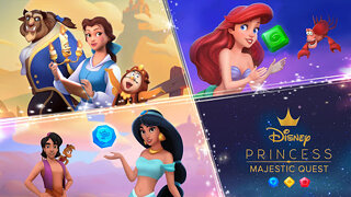 Snímek obrazovky aplikace Disney Princess Majestic Quest: Match 3 & Decorate