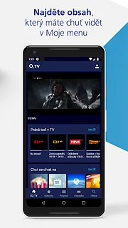 O2 TV - snímek obrazovky