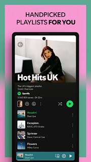Snímek obrazovky aplikace Spotify: Music and Podcasts