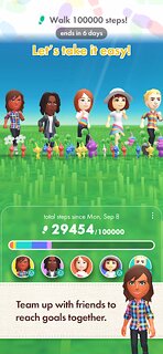 Snímek obrazovky aplikace Pikmin Bloom
