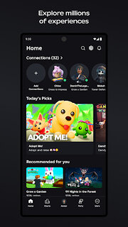 Snímek obrazovky aplikace Roblox