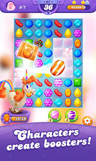 Snímek obrazovky aplikace Candy Crush Friends Saga