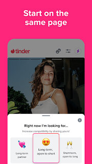 Snímek obrazovky aplikace Tinder