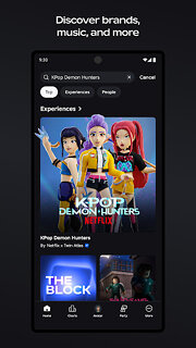 Snímek obrazovky aplikace Roblox