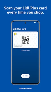 Lidl Plus - snímek obrazovky