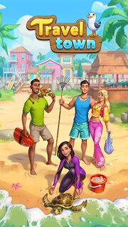 Snímek obrazovky aplikace Travel Town - Merge Adventure