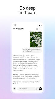 Snímek obrazovky aplikace ChatGPT