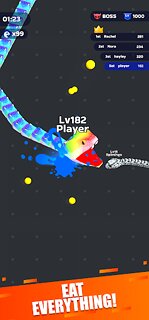 Snímek obrazovky aplikace Snake Clash!