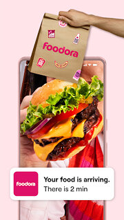 Snímek obrazovky aplikace foodora: Food & Groceries