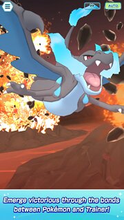 Snímek obrazovky aplikace Pokémon Masters EX