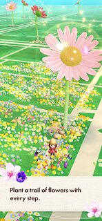 Snímek obrazovky aplikace Pikmin Bloom