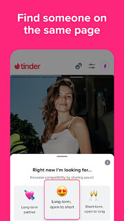 Snímek obrazovky aplikace Tinder