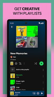 Snímek obrazovky aplikace Spotify: Music and Podcasts