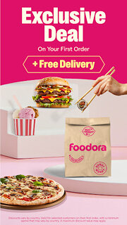 Snímek obrazovky aplikace foodora: Food & Groceries