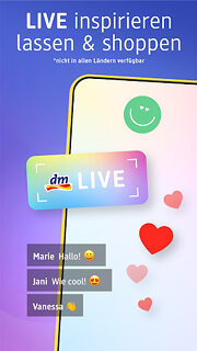 Snímek obrazovky aplikace Moje dm
