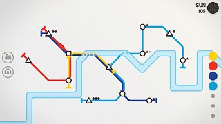 Snímek obrazovky aplikace Mini Metro