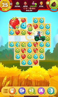 Snímek obrazovky aplikace Farm Heroes Saga