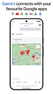 Snímek obrazovky aplikace Google Gemini