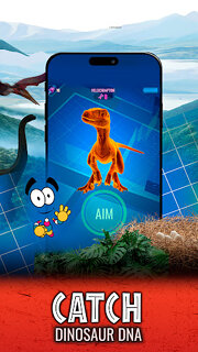 Snímek obrazovky aplikace Jurassic World Alive