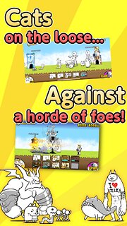 Snímek obrazovky aplikace The Battle Cats