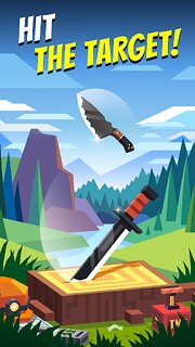 Snímek obrazovky aplikace Flippy Knife: 3D flipping game