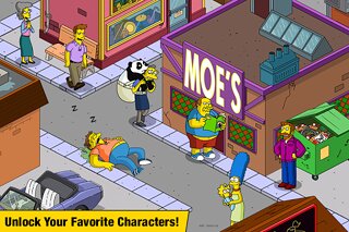 Snímek obrazovky aplikace The Simpsons™: Tapped Out