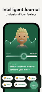 Snímek obrazovky aplikace VOS: Mental Health, AI Therapy