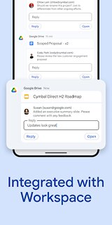 Snímek obrazovky aplikace Google Chat