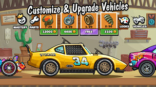 Snímek obrazovky aplikace Hill Climb Racing 2