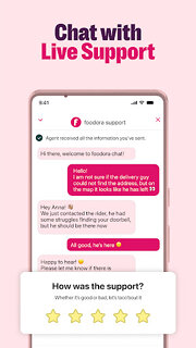 Snímek obrazovky aplikace foodora: Food & Groceries