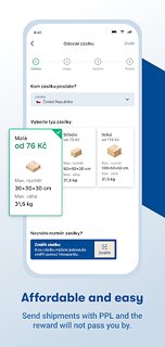 Snímek obrazovky aplikace mojePPL
