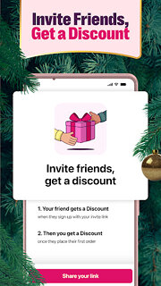 Snímek obrazovky aplikace foodora: Food & Groceries