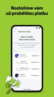 Snímek obrazovky aplikace My Air (Air Bank)