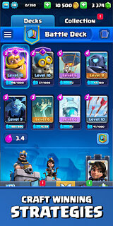 Snímek obrazovky aplikace Clash Royale