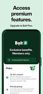 Snímek obrazovky aplikace Bolt: Request a Ride