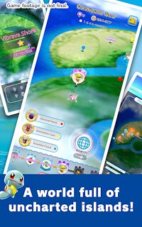 Snímek obrazovky aplikace Pokémon Rumble Rush
