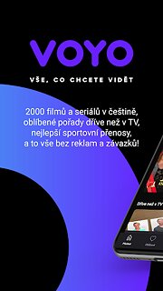 Voyo.cz - snímek obrazovky